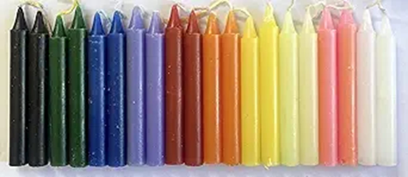 multi color candles pack