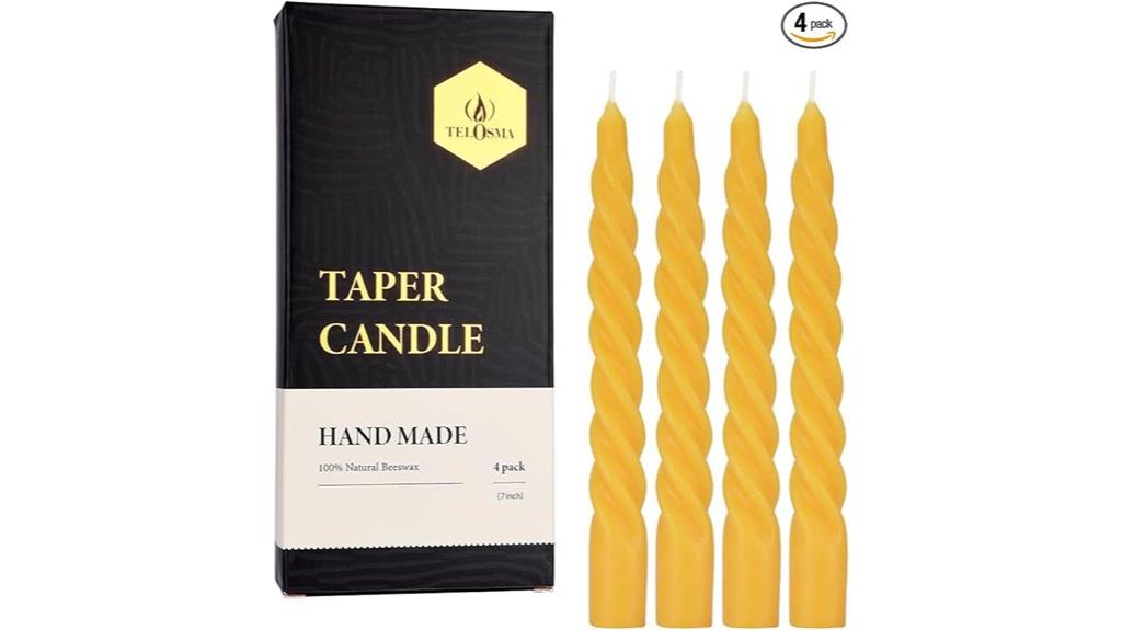 natural beeswax candle set