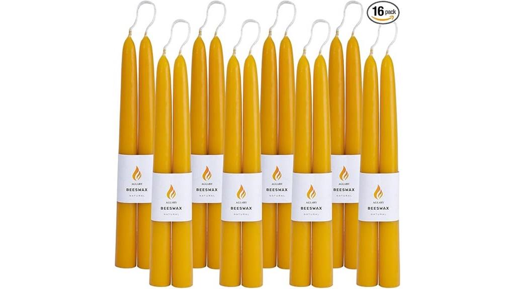 natural beeswax candle set