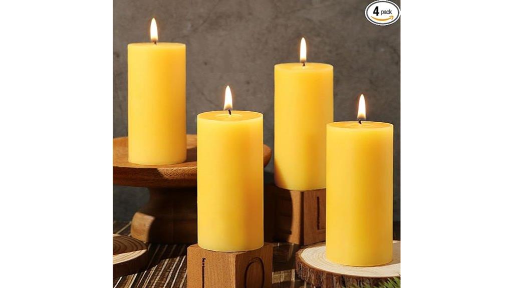 natural beeswax candle set