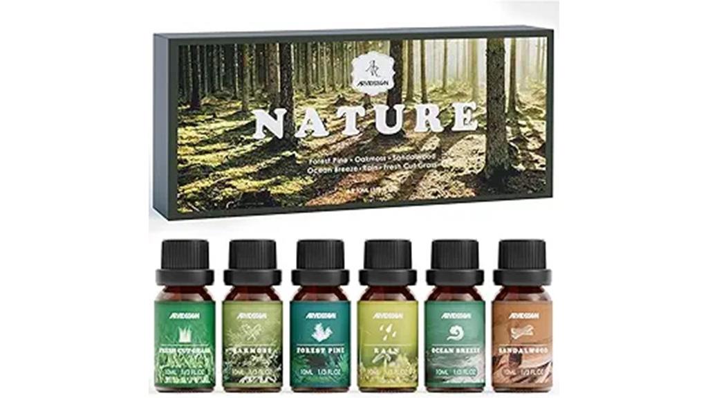 natural candle fragrance set