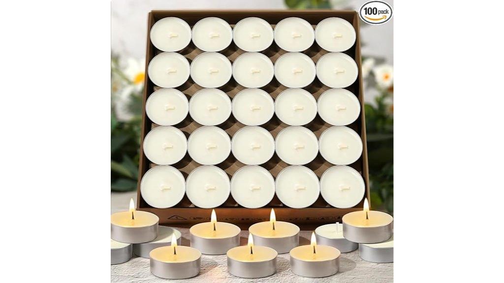 natural soy unscented candles