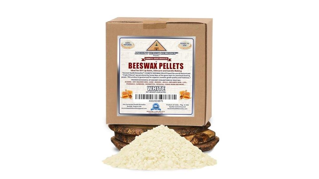 natural white beeswax pellets