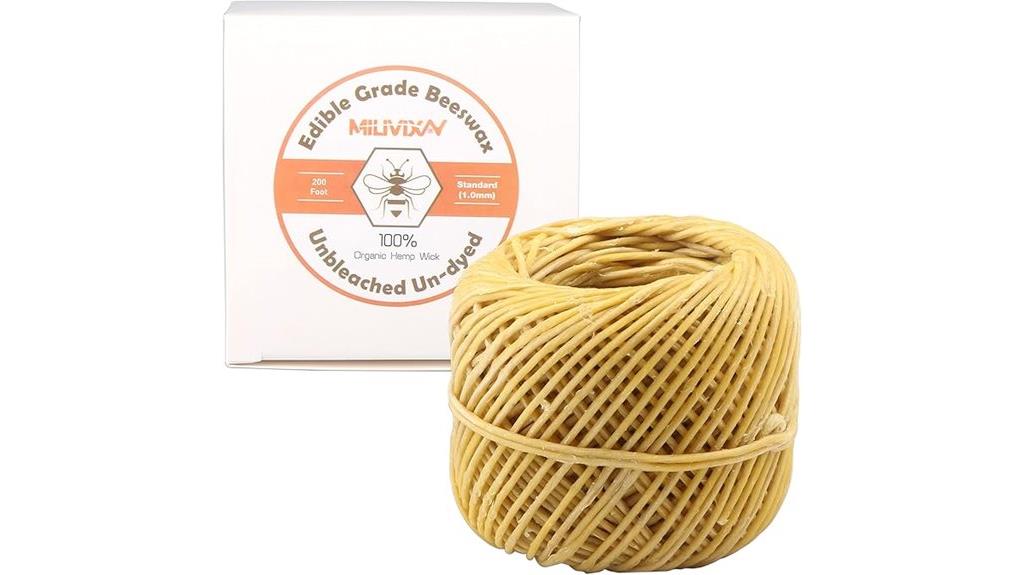 organic beeswax hemp wick