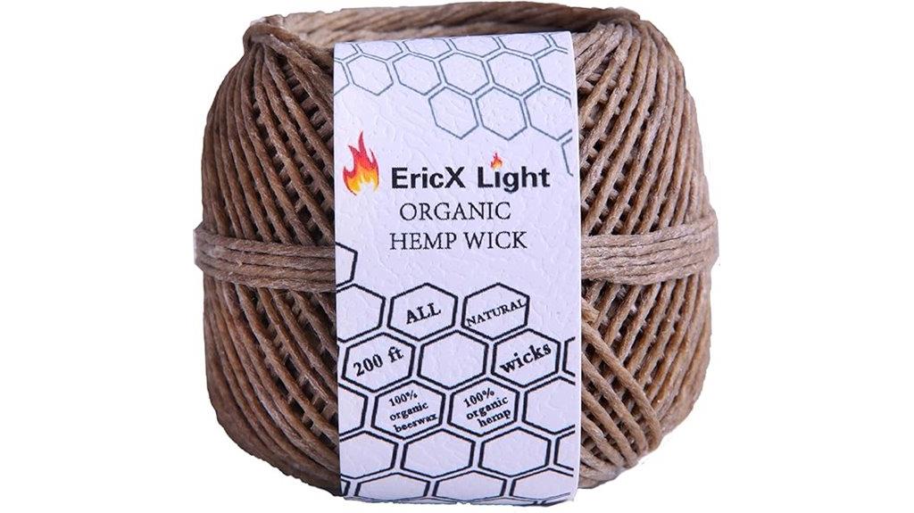 organic hemp wick spool