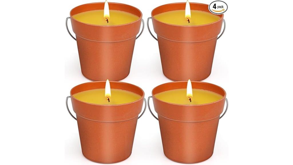 outdoor citronella candle set