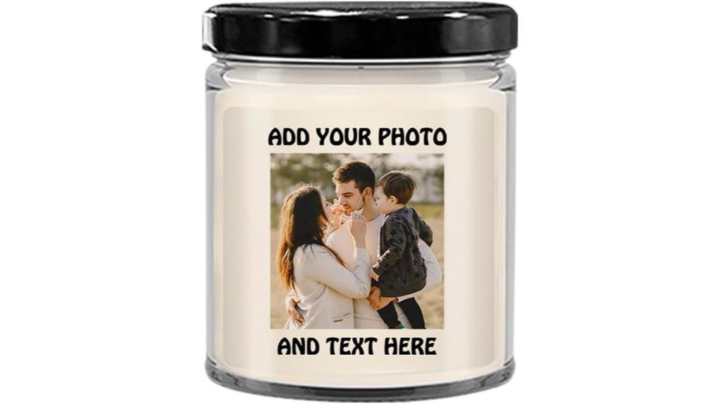 personalized scented candle