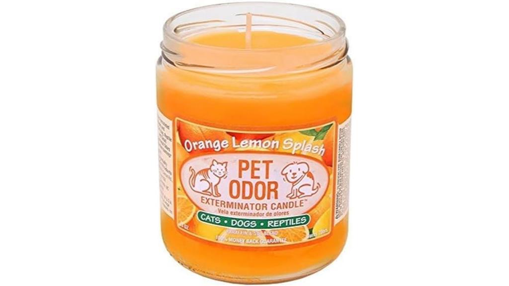 pet odor candle scent