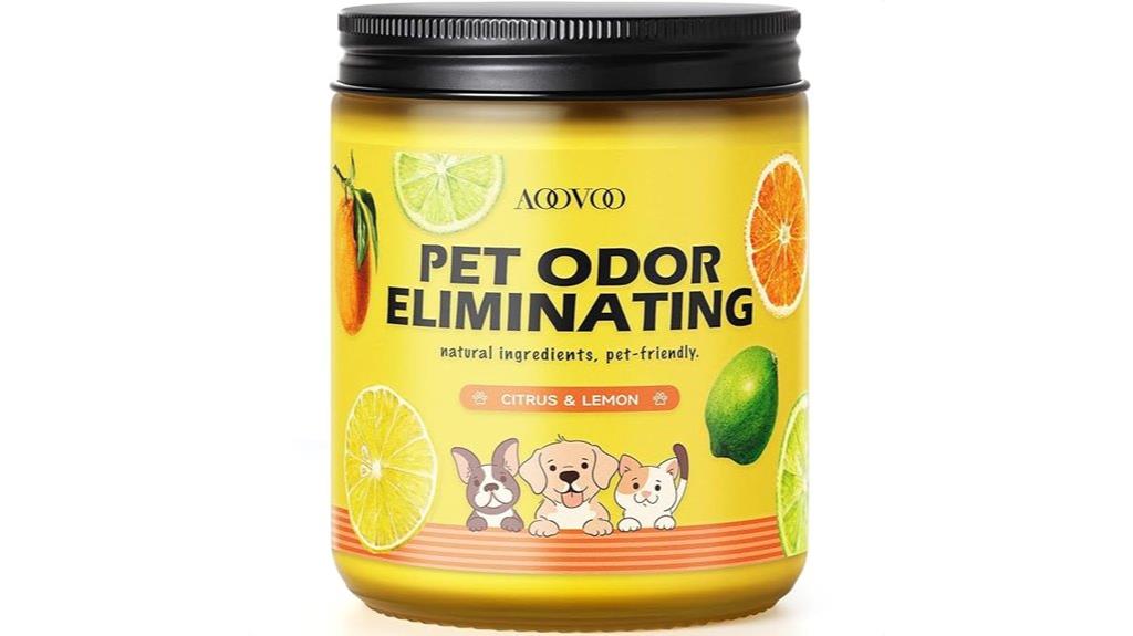 pet odor eliminating candle