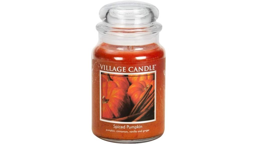 pumpkin scented apothecary candle