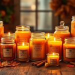 pumpkin spice candle collection