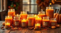 pumpkin spice candle collection