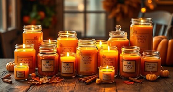pumpkin spice candle collection