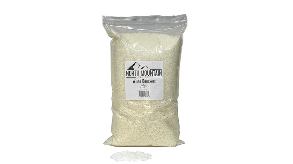 pure white beeswax pellets