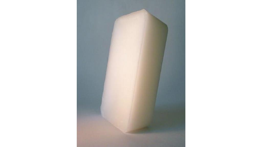 pure white wax block