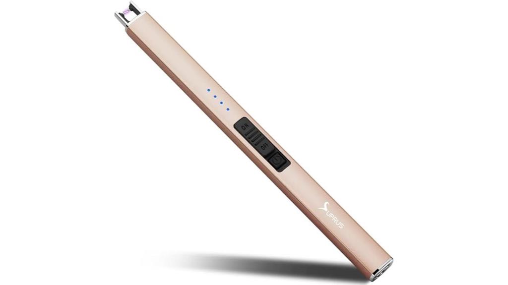 rechargeable electric lighter with safety