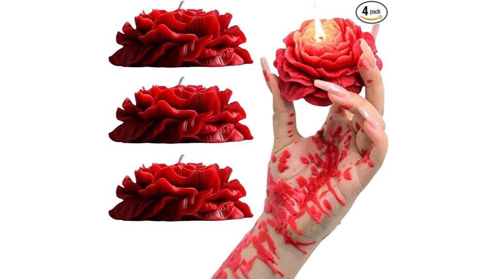 red rose scented candles