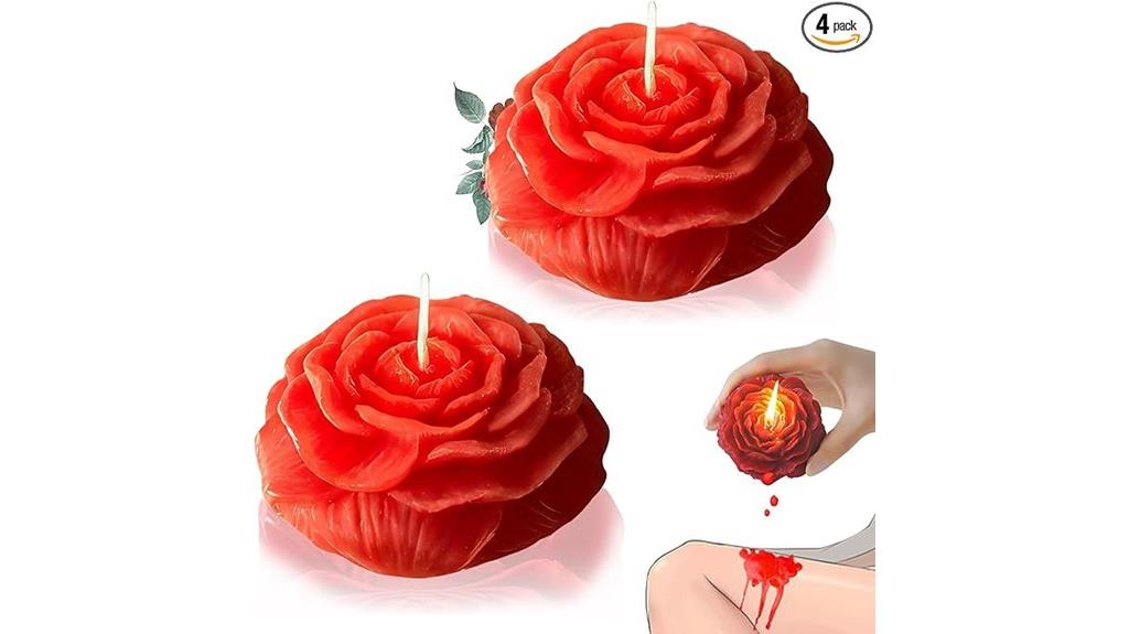 red rose scented candles