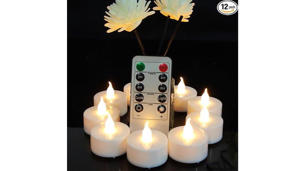 remote controlled flameless tea lights