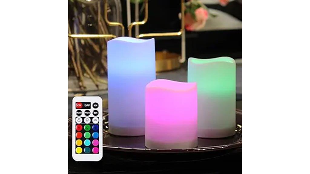 remote flameless candle set
