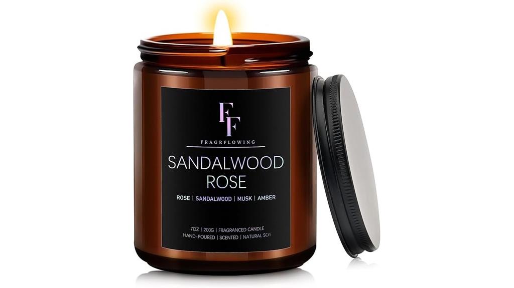 rose and sandalwood scent