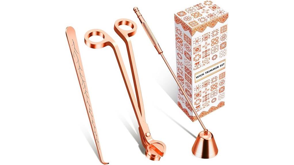 rose gold candle care kit