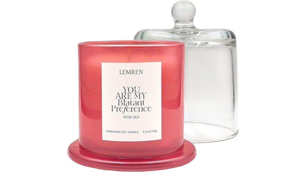 rose scented candle gift