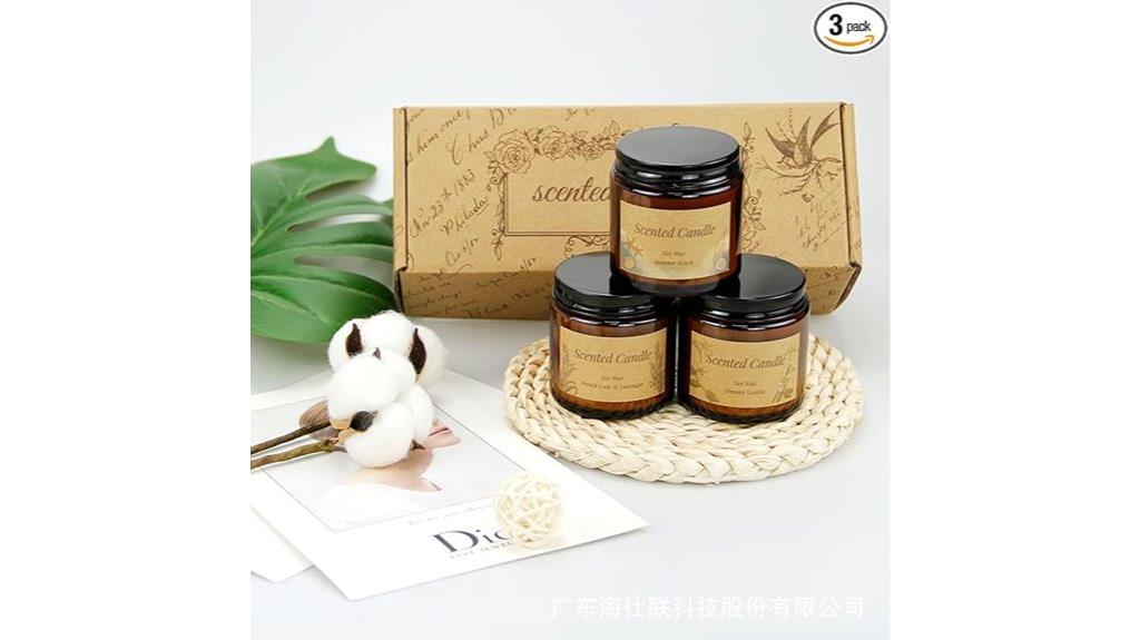 rose scented deer candles