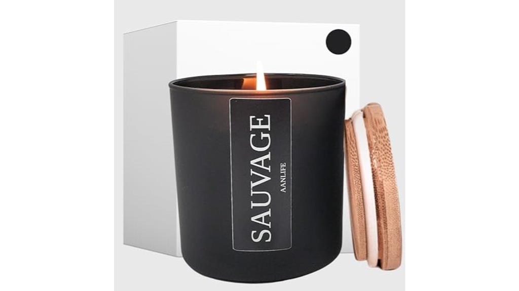 sauvage men s scented candle