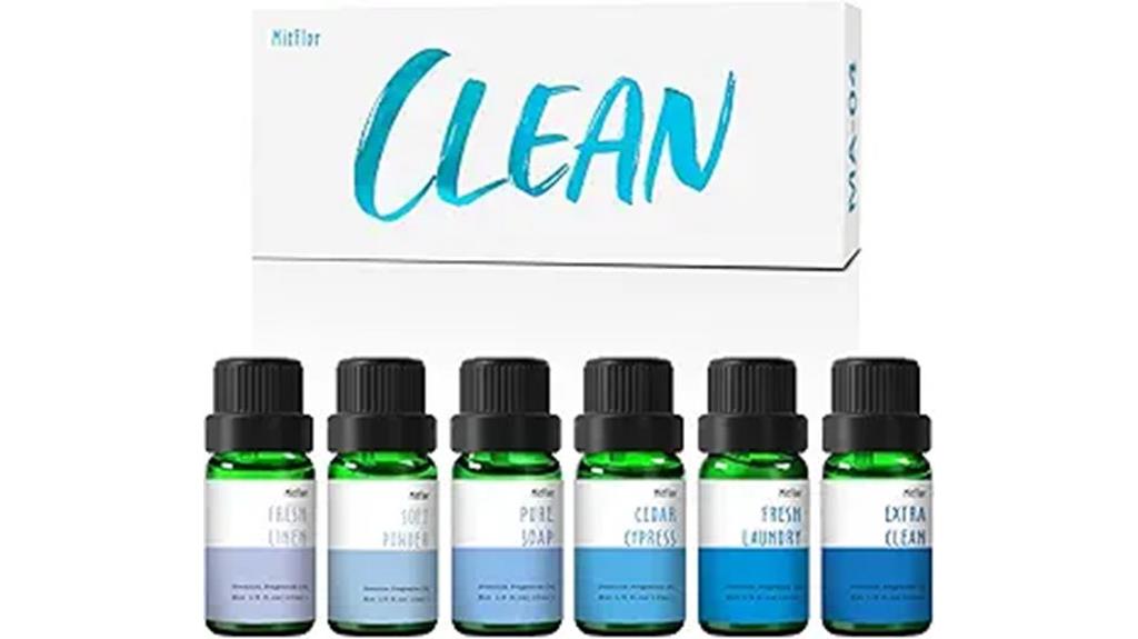 set of six diffuser oils