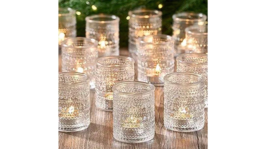 set of twenty four glass holders