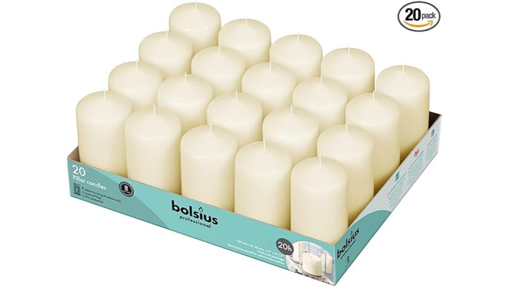 set of twenty ivory pillars