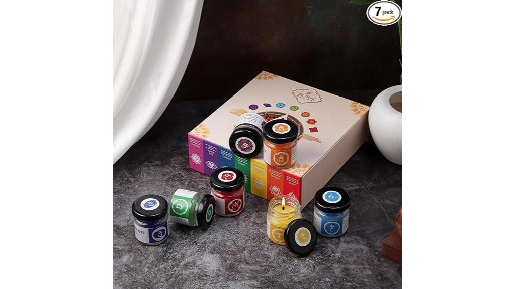 seven chakra candles gift
