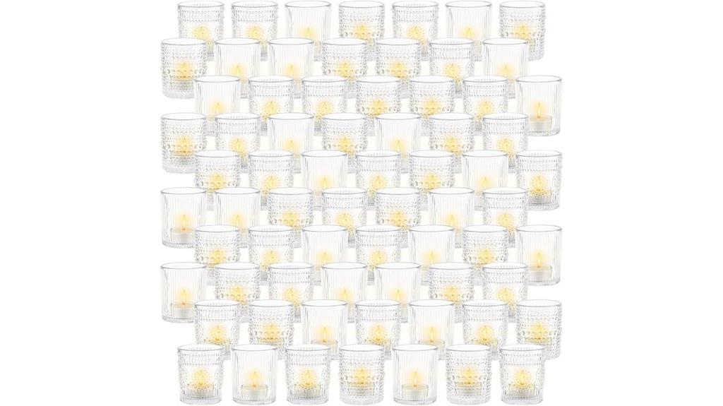 seventy assorted candle holders