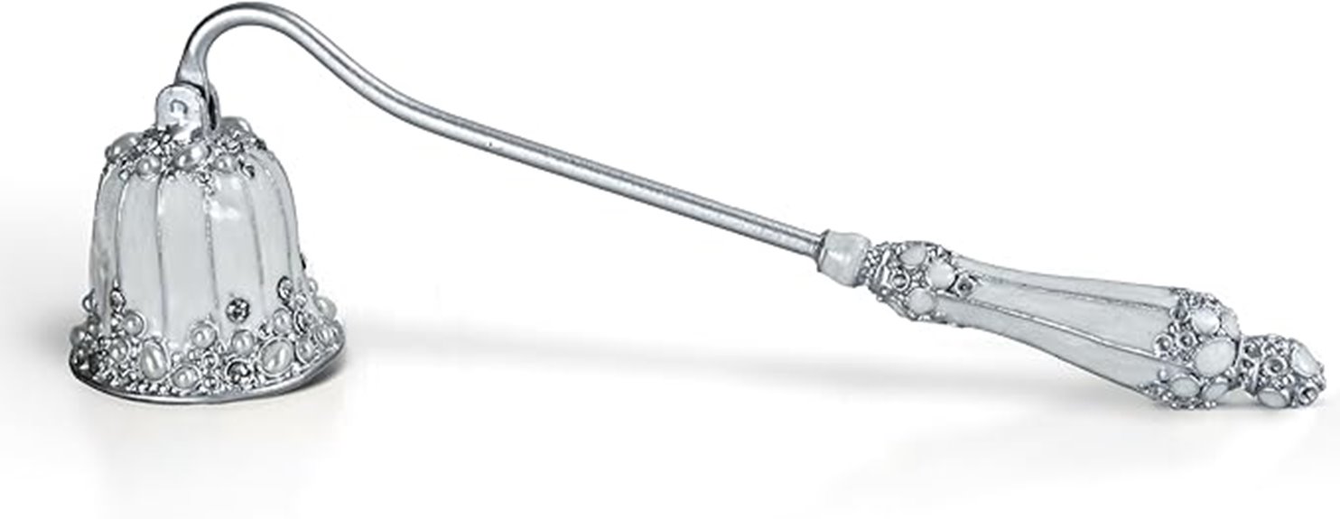 silver candle snuffer pearl