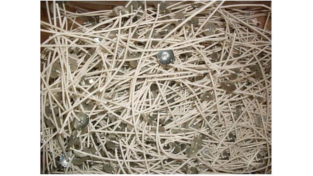 six inch zinc core wicks