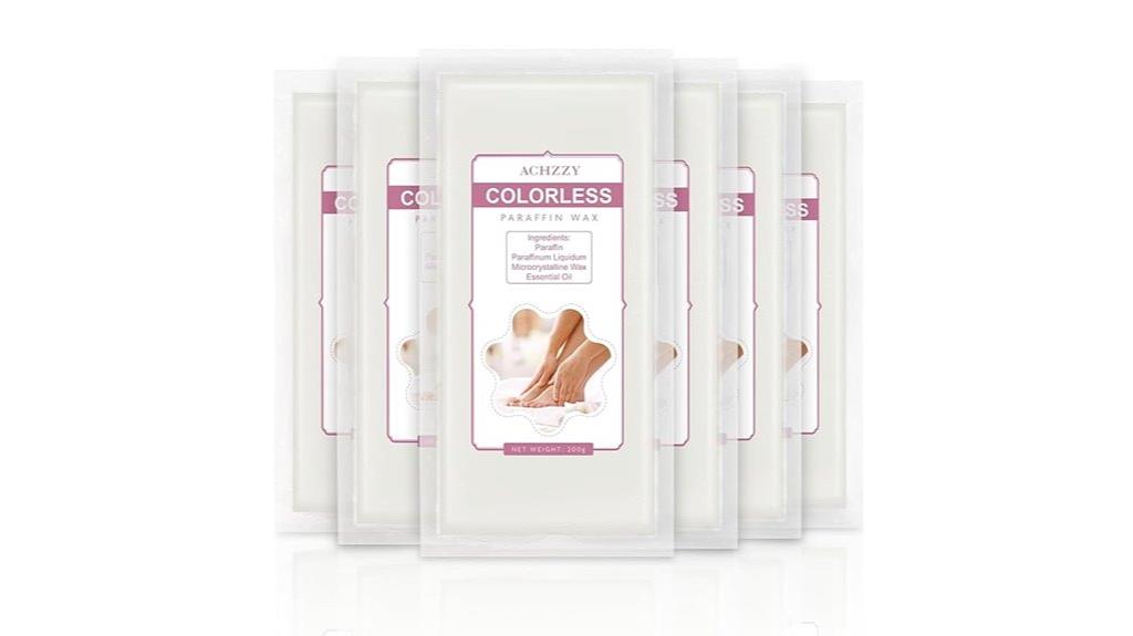 six unscented wax blocks