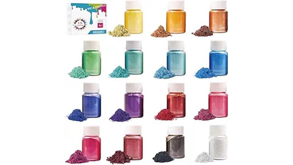 slime candle resin pigments