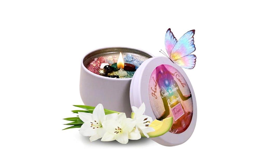 small chakra balancing candle