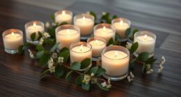 spa eucalyptus candle selection