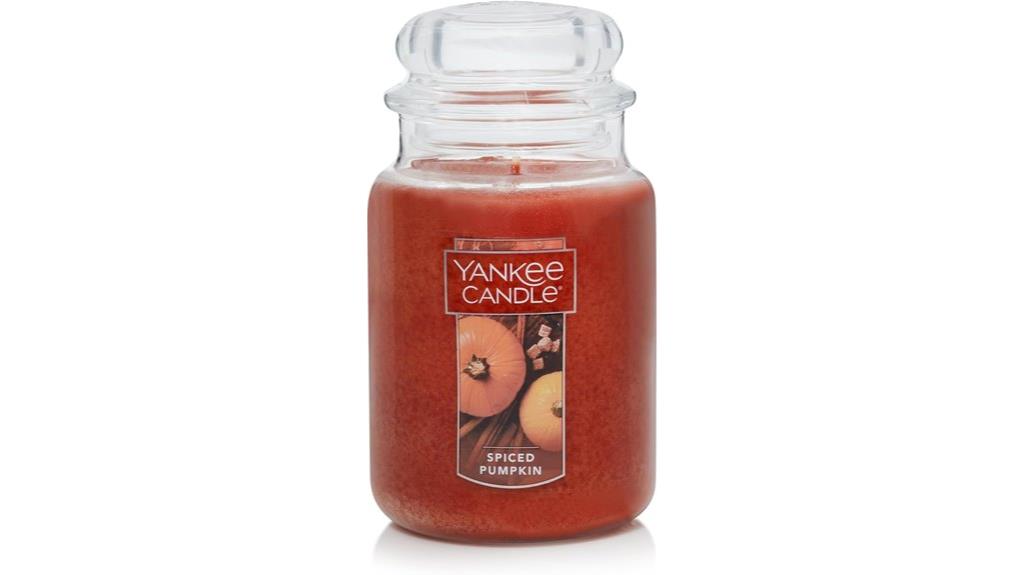 spiced pumpkin large candle