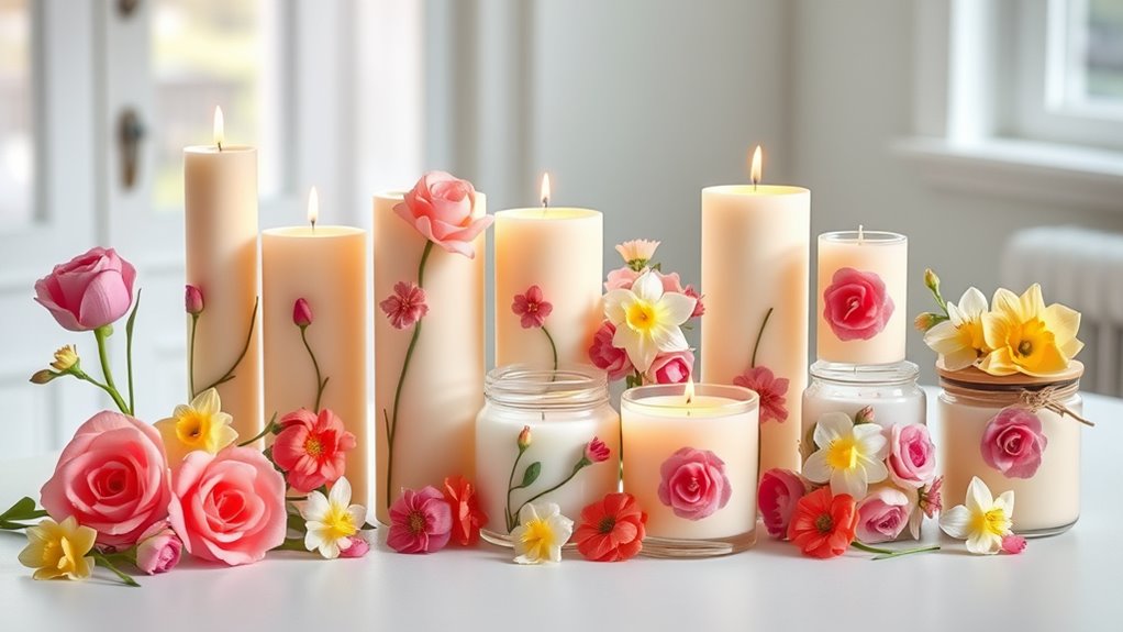 spring floral candle collections