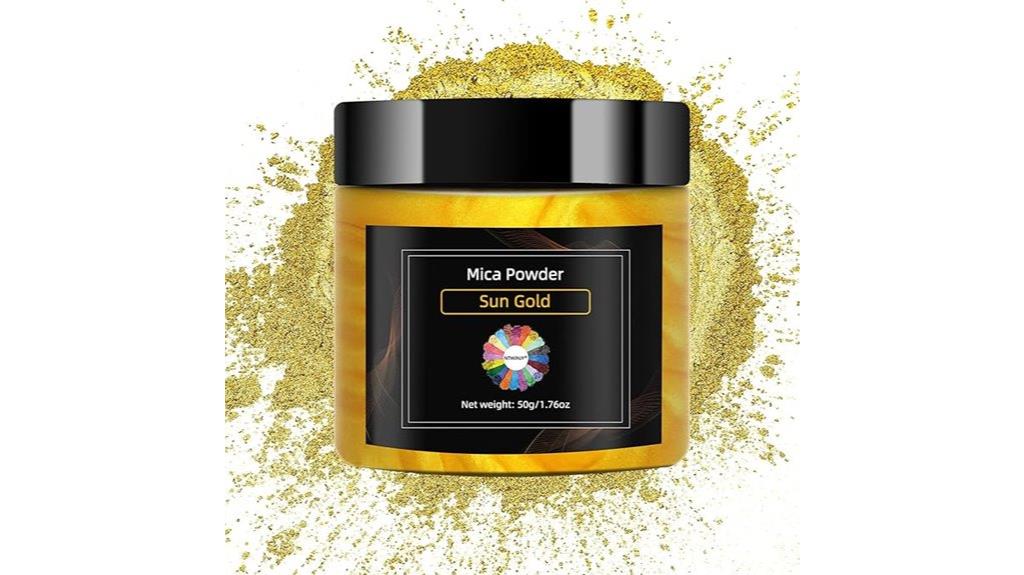 sun gold mica powder