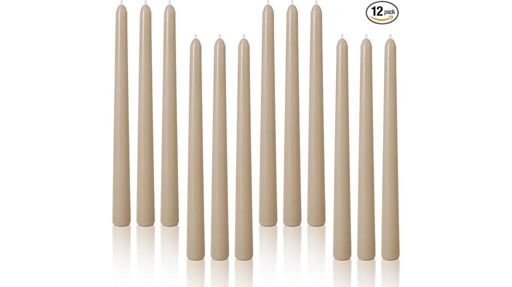 ten inch taper candles pack