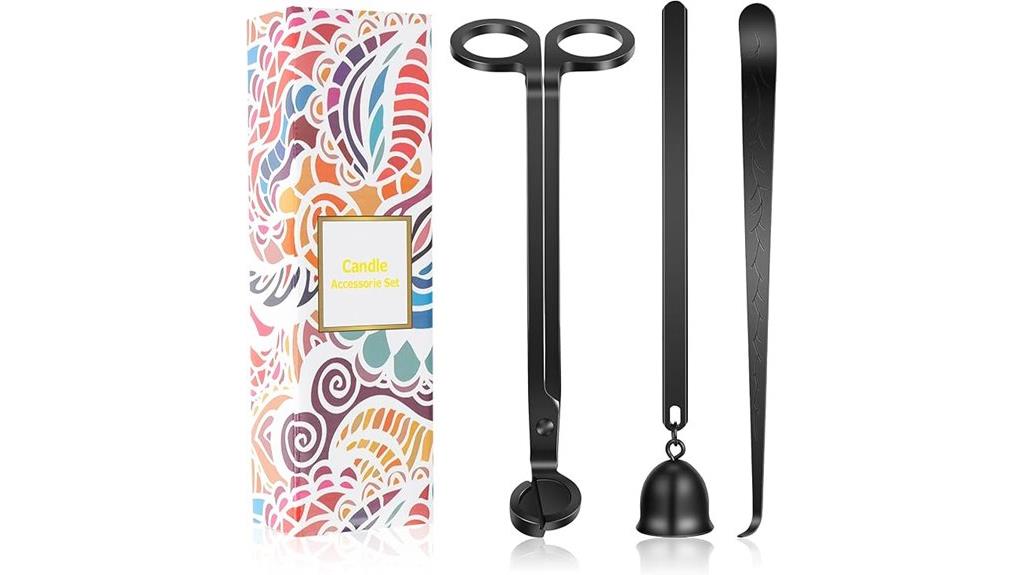 three in one candle accessory