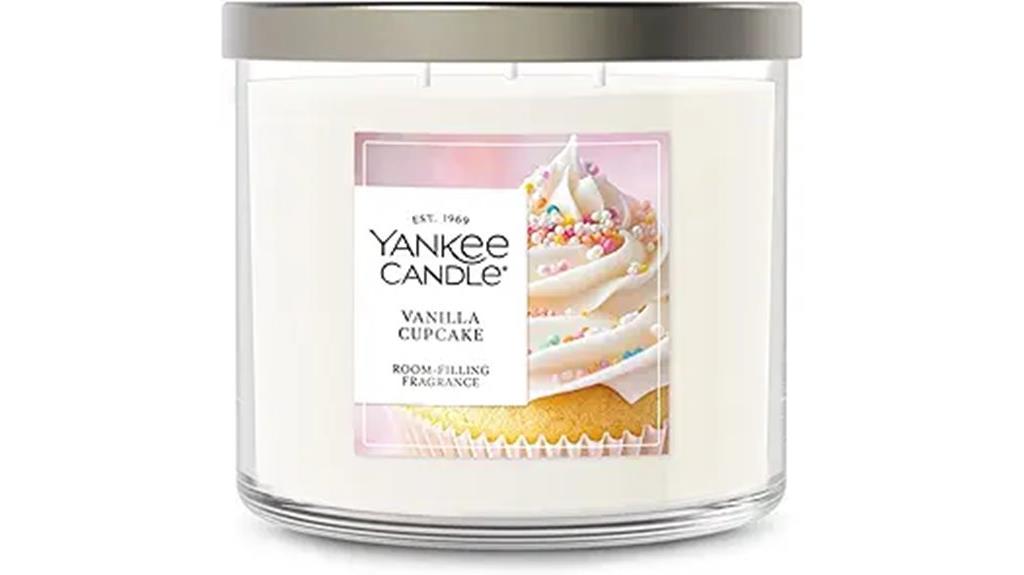 three wick scented candle