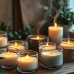 top hand poured aromatherapy candles