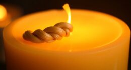 top square candle wicks