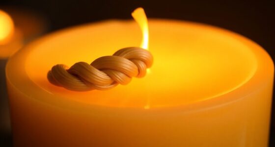 top square candle wicks