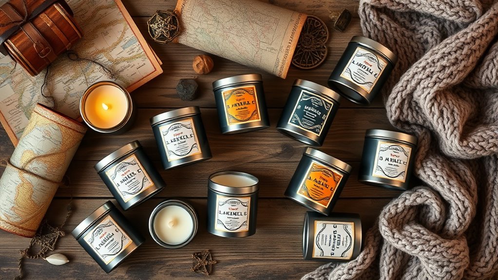 top travel tin candle collection